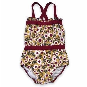 𝅺Hanna Andersson 75 Florl Vintage Inspired Swimsuit